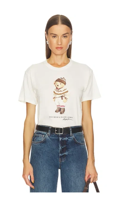 Polo Ralph Lauren Polo Bear Cotton Jersey Tee In White