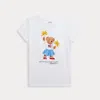 Polo Ralph Lauren Big Girls Polo Bear Cotton Jersey Tee In White