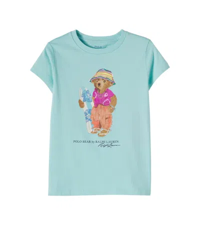 Polo Ralph Lauren Kids' Polo Bear Cotton Jersey T-shirt In Blue