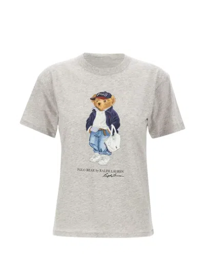 Polo Ralph Lauren Polo Bear Cotton Jersey T-shirt In Gray