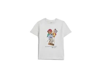 Polo Ralph Lauren Polo Bear Cotton Jersey T-shirts (toddler/little Kid) Boy's T Shirt Sp26 Bear/deckwash White : 3t To In Brown