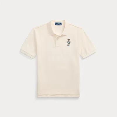 POLO RALPH LAUREN POLO BEAR COTTON MESH POLO SHIRT