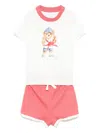 Polo Ralph Lauren Polo Bear Cotton Tee & Short Set In White