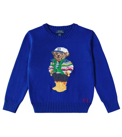POLO RALPH LAUREN POLO BEAR COTTON SWEATER