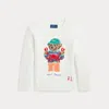 Polo Ralph Lauren Polo Bear Cotton Sweater In Nevis