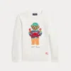 Polo Ralph Lauren Polo Bear Cotton Sweater In Nevis