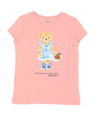 Polo Ralph Lauren Polo-bear Cotton T-shirt In Multicolor