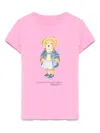Polo Ralph Lauren Polo Bear-motif T-shirt In Pink & Purple