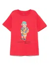 Polo Ralph Lauren Kids' Polo Bear Cotton T-shirt In Red