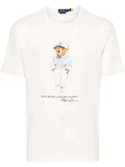 Polo Ralph Lauren Polo Bear Cotton T-shirt In White