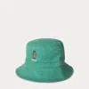 Polo Ralph Lauren Big Boys Polo Bear Twill Bucket Hat In Haven Green
