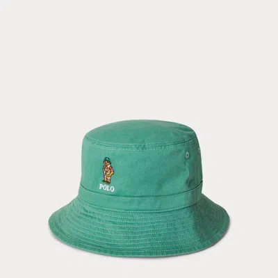 POLO RALPH LAUREN POLO BEAR COTTON TWILL BUCKET HAT
