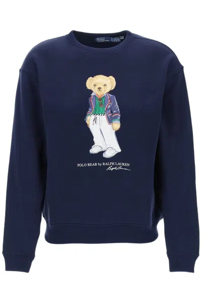 Polo Ralph Lauren Polo Bear Crewneck Sweat In Black