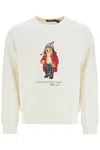 Polo Ralph Lauren Mens Nevis Holiday Bear Bear-print Long-sleeve Cotton And Recycled Polyester Blend Jersey Sweatshirt In F24 Nevis Holiday Bear (white)
