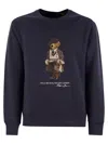 Polo Ralph Lauren Hoodie Man Ralph Lauren - Lscnm4 Long Sleeve Sweatshirt - Blue In Blue
