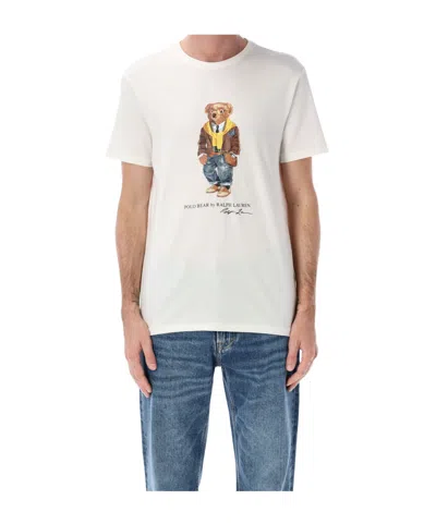 POLO RALPH LAUREN POLO RALPH LAUREN POLO BEAR CREWNECK T-SHIRT