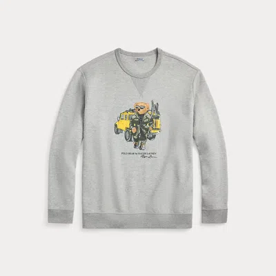 Polo Ralph Lauren Polo Bear Interlock Crewneck Sweatshirt In Grey