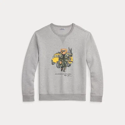 Polo Ralph Lauren Polo Bear Interlock Crewneck Sweatshirt In Grey