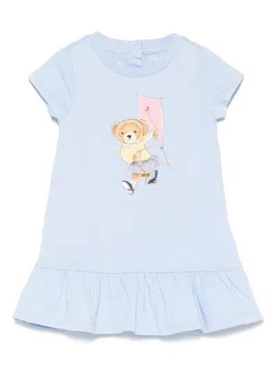 Polo Ralph Lauren Babies' Polo Bear Dress Set (two Pieces) In Blue
