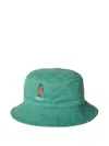 Polo Ralph Lauren Big Boys Polo Bear Twill Bucket Hat In 绿色