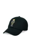 Polo Ralph Lauren Polo Bear-embroidered Cap In Black