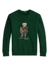 Polo Ralph Lauren Polo Bear Fleece Crew Neck Sweatshirt Clothing In Green