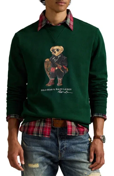 Polo Ralph Lauren Polo Bear Fleece Graphic Sweatshirt In White