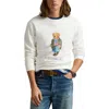 Polo Ralph Lauren Polo Bear Fleece Sweatshirt In Cr24 White Explorer Bear