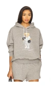 Polo Ralph Lauren Relaxed Fit Knit Sweatshirt With Playful Bear Graphic In Gray