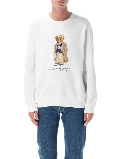 Polo Ralph Lauren Polo Bear Fleece Pullover In White