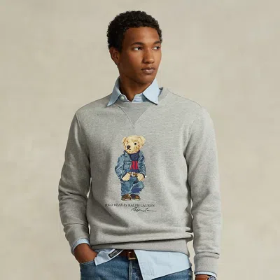 Polo Ralph Lauren Polo Bear Fleece Pullover In Grey