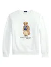 Polo Ralph Lauren Felpa In Misto Cotone Bianco  Uomo In White