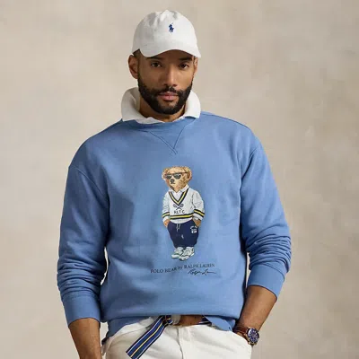Polo Ralph Lauren Polo Bear Fleece Sweatshirt In Campus Blue