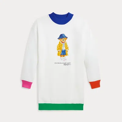 POLO RALPH LAUREN POLO BEAR FLEECE SWEATSHIRT DRESS