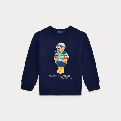 Polo Ralph Lauren Kids' Polo Bear-print Sweatshirt In Newport Navy