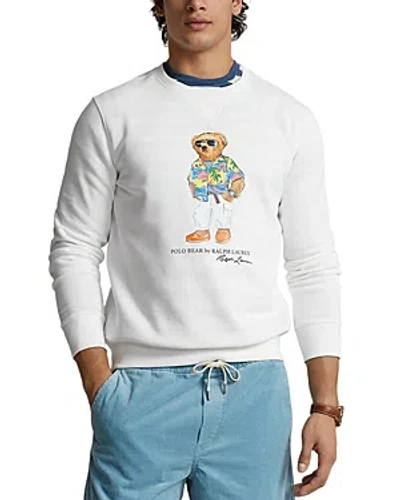 Polo Ralph Lauren Polo Bear Fleece Sweatshirt In White Beach Bear