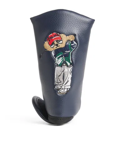 Polo Ralph Lauren Polo Bear Golf Putter Cover In Blue