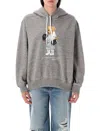 Polo Ralph Lauren Polo Bear Embroidered Fleece Graphic Hoodie In Gray