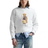 Polo Ralph Lauren Felpa In Misto Cotone Bianco  Uomo In Gray