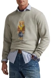 Polo Ralph Lauren Polo Bear Graphic Sweatshirt In Silver