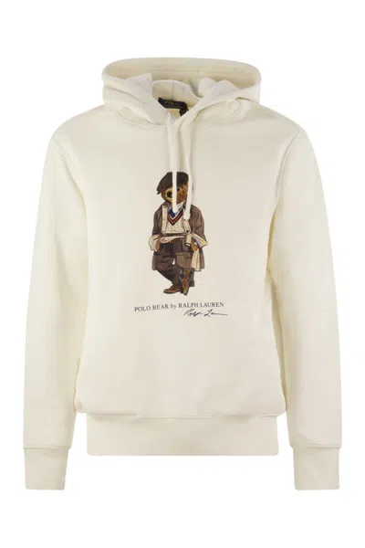 Polo Ralph Lauren Polo Bear Hoodie In Neutral