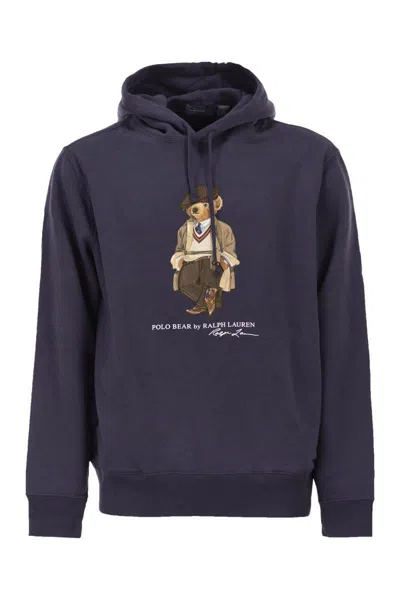 Polo Ralph Lauren Blue Cotton Blend Sweatshirt