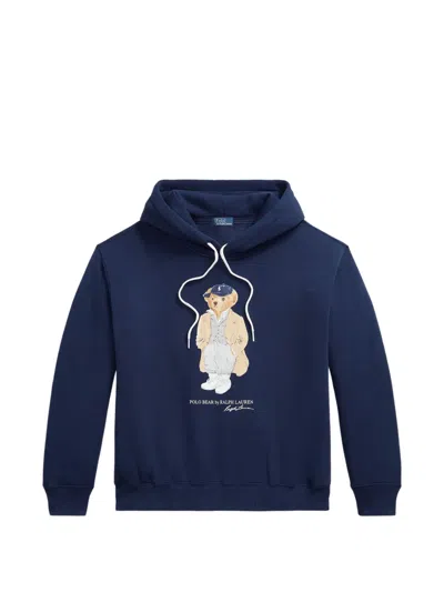 Polo Ralph Lauren Polo Bear Hoodie In Blue