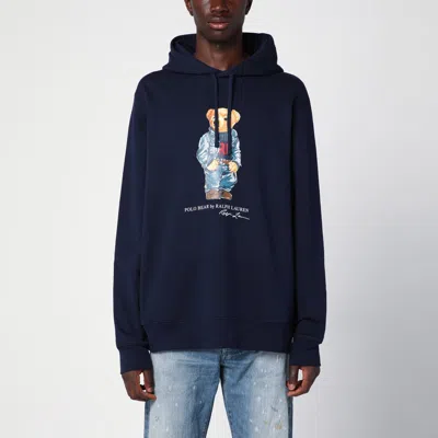 POLO RALPH LAUREN POLO BEAR HOODIE BLUE