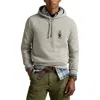 Polo Ralph Lauren Gray Polo Bear Hoodie In Gray