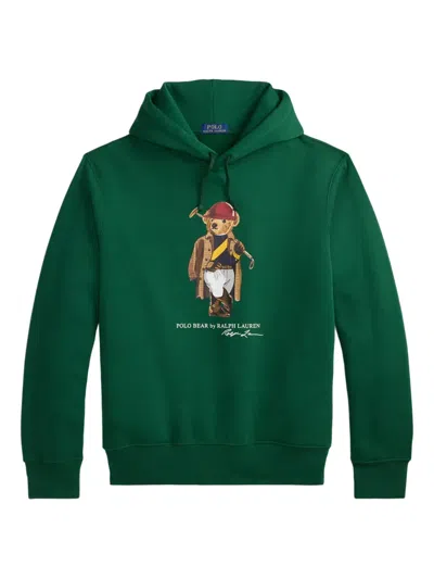 Polo Ralph Lauren Polo Bear Hoodie In Green