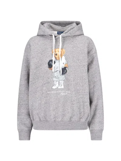 POLO RALPH LAUREN POLO RALPH LAUREN "POLO BEAR" HOODIE – GREY