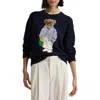 Polo Ralph Lauren Blue Cotton Polo Bear Sweater In Hunter Navy Multi