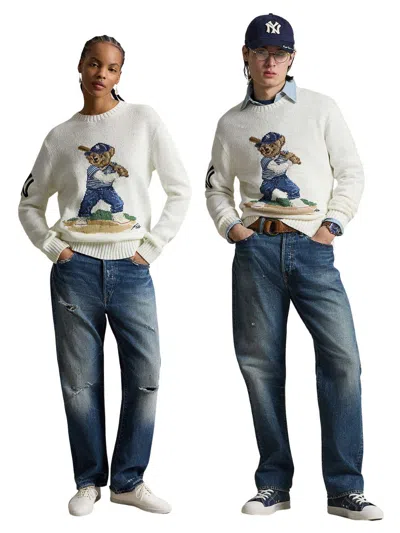 Polo Ralph Lauren Intarsia-knit Polo Bear Sweater In White