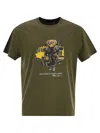 Polo Ralph Lauren Classic Fit Polo Bear T-shirt In Olive